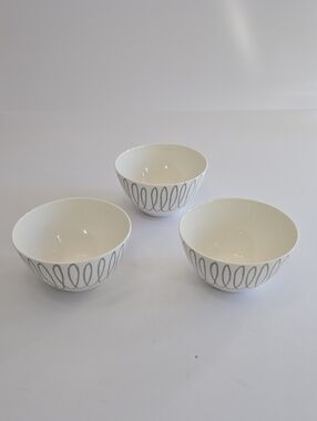 Kate Spade Lenox Set Of 4 Charlotte Street Slate East Soup Cereal Bowls Gray